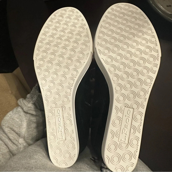 NIB Linea Paolo Felicia Black Snake Print Wedge Sneaker Bootie Size 8.5M - Picture 7 of 7